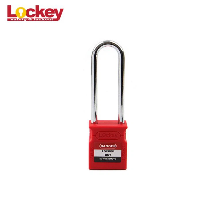 Lockey 76mm Steel Shackle Safety Padlock